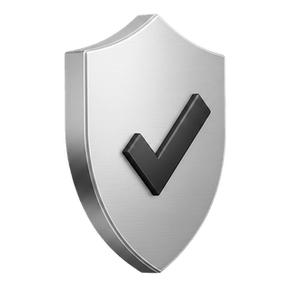 Symbole de validation en 3D affiché sur la page de fonctionnement de Frêne Patrimat